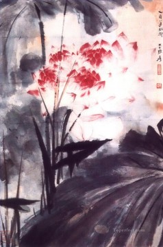 長大千蓮 13 古い中国の墨 Oil Paintings